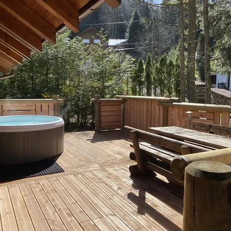 Domek alpejski Le Renne En Bois Au Calme Avec Jacuzzi *