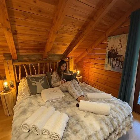 Le Renne En Bois Au Calme Avec Jacuzzi Domek alpejski *