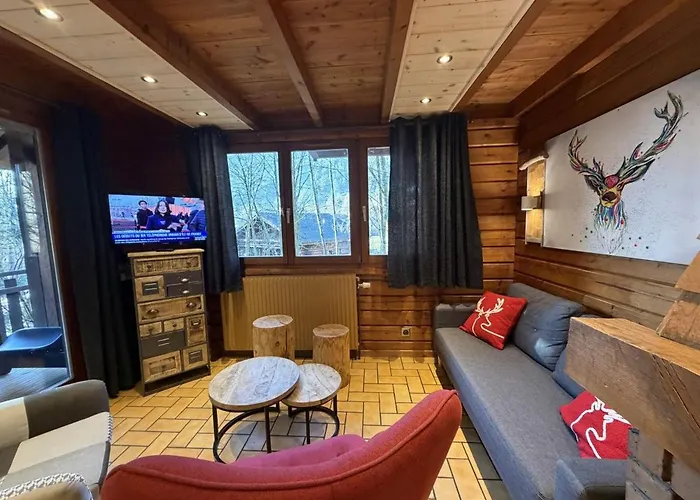 Horská chata Le Renne En Bois Au Calme Avec Jacuzzi La Bresse