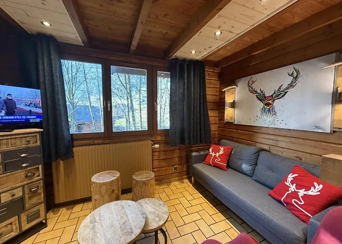 Horská chata Le Renne En Bois Au Calme Avec Jacuzzi La Bresse